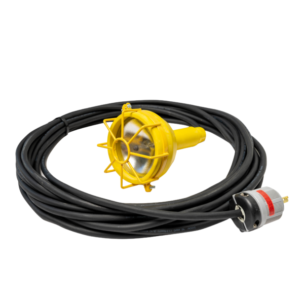 Confined Space Lighting - Woodhead Vapor-Proof Portable Inspection Spotlight – 12V & 120V – WorkSite Lighting
